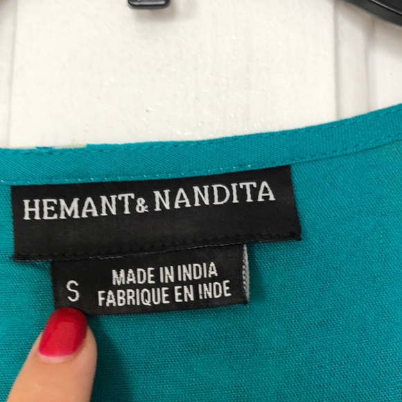 Anthropologie| Hemant & Nandita Moana Silk Small - Picture 12 of 16
